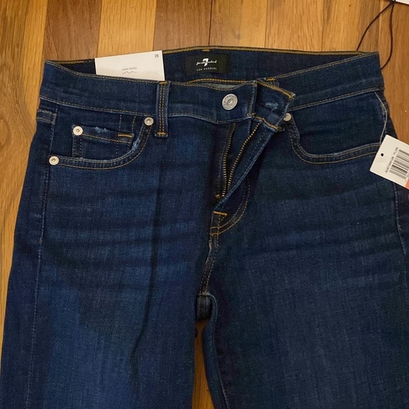 NWT 7 For All Mankind Women’s Blue Ankle Skinny Jeans Size 26 - Picture 3 of 10
